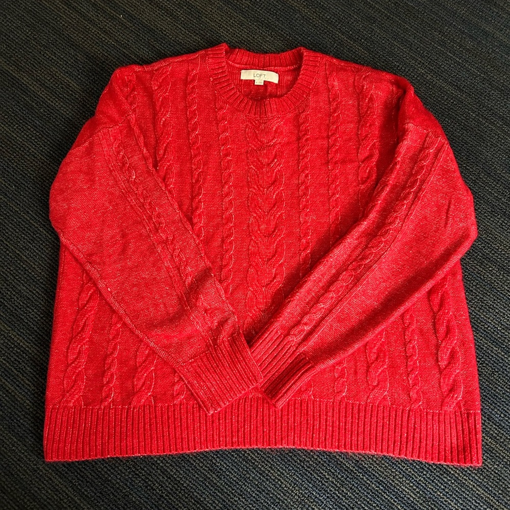 Beautiful Red Loft Sweater